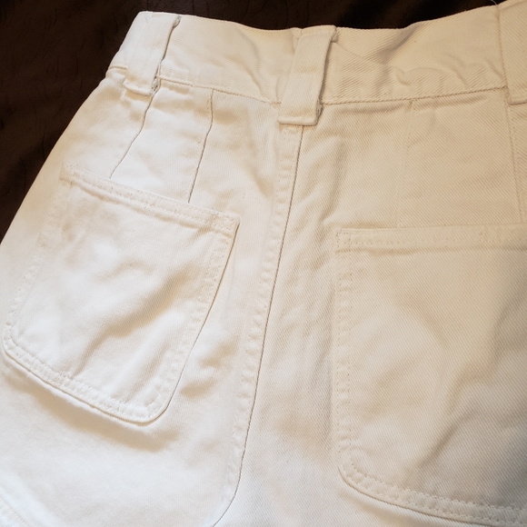 CHAZ Pure White Shorts High Waist Vintage - Picture 5 of 9